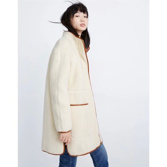 Madewell Sherpa Estate Coat - Picture 2 of 13